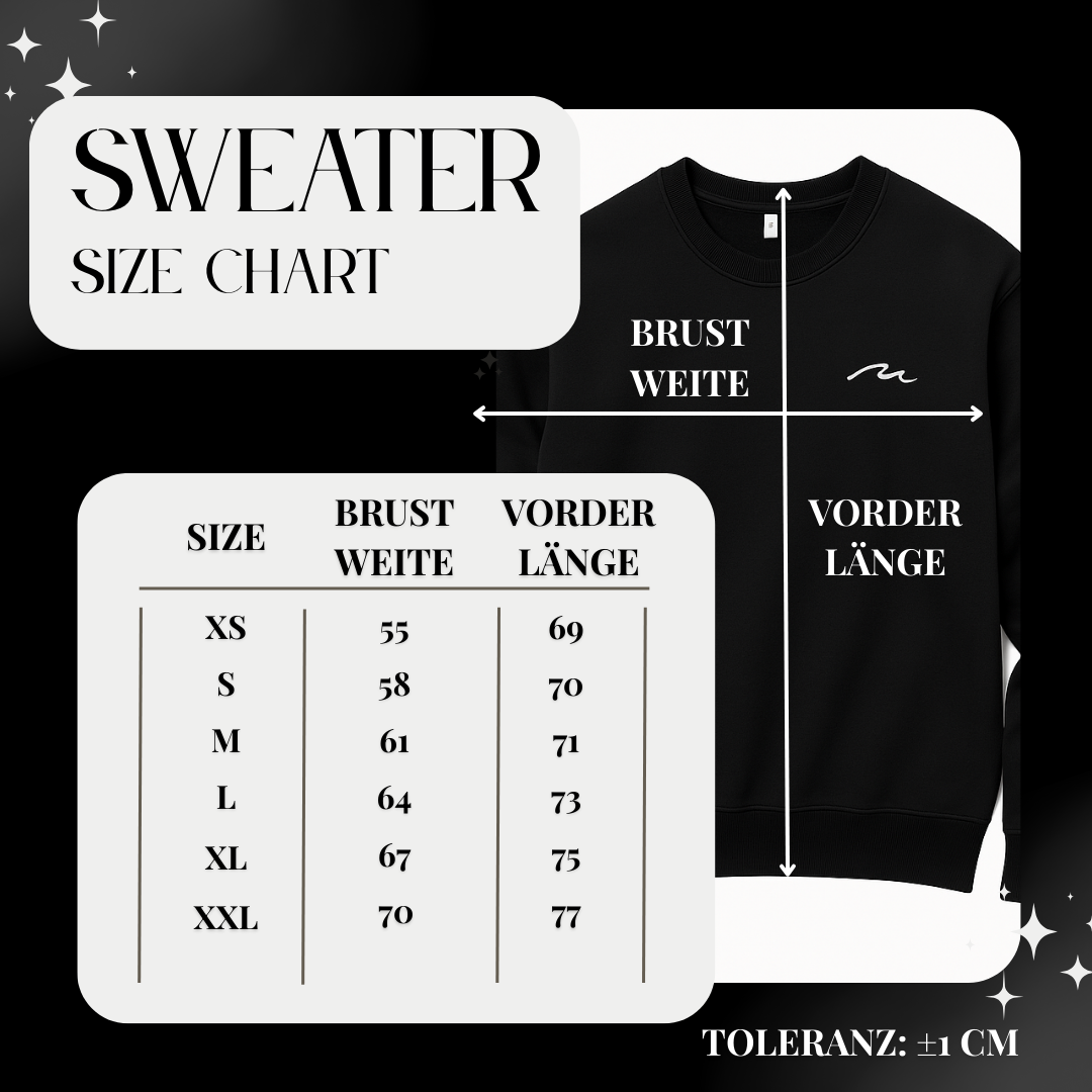 Oversized Sweater unisex - BLACK LINE