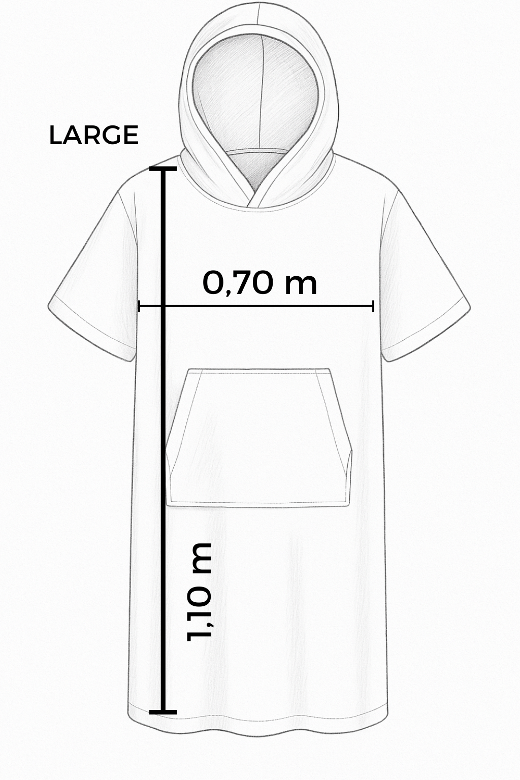 VORBESTELLUNG Badeponcho/Surfponcho für Erwachsene