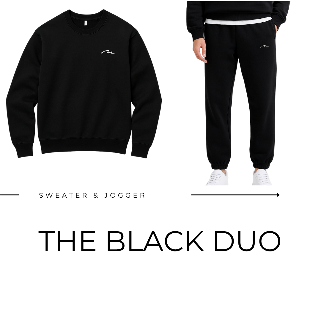 THE BLACK DUO - Sweater & Jogger Set