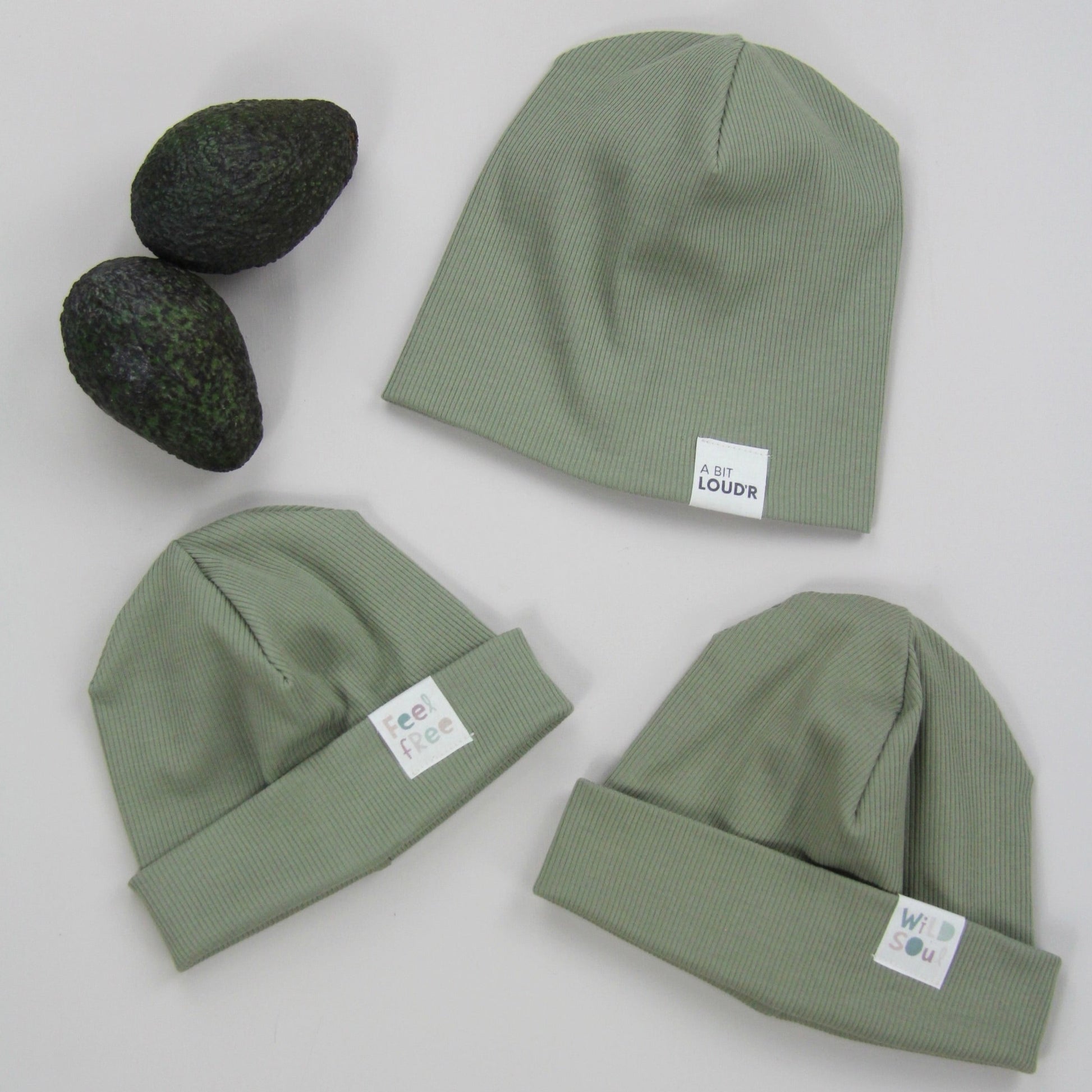 Beanie Mütze Avocado Jersey  A BIT LOUD‘R