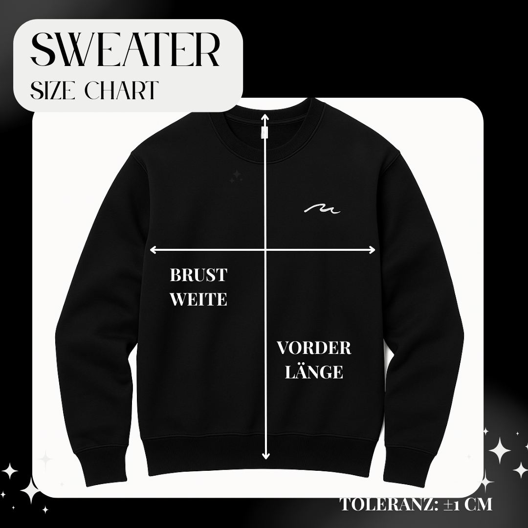 Oversized Sweater unisex - BLACK LINE