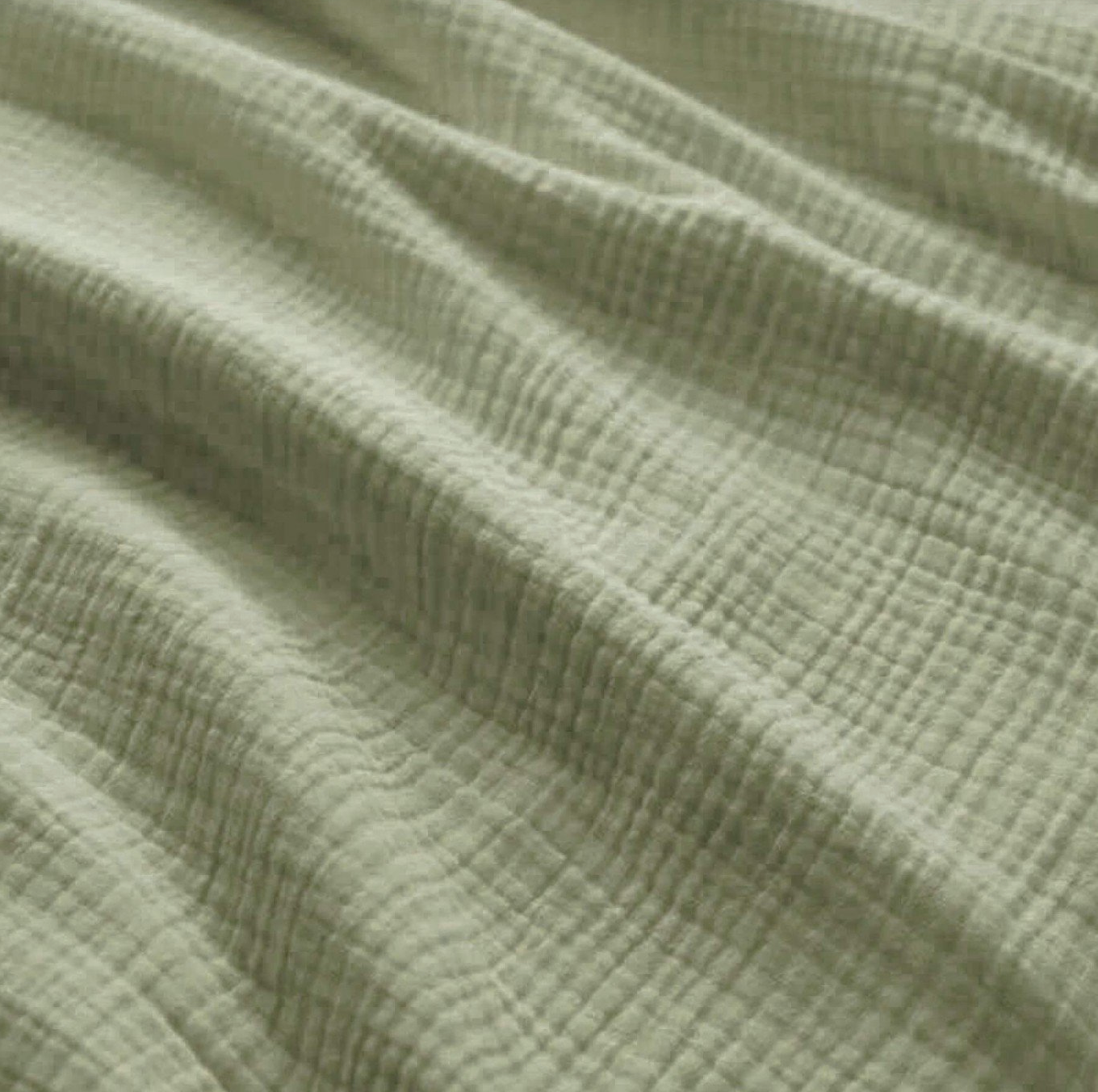 Gauze Musselin Eukalyptus Musselin Musselin Double Gauze Weiß Mit